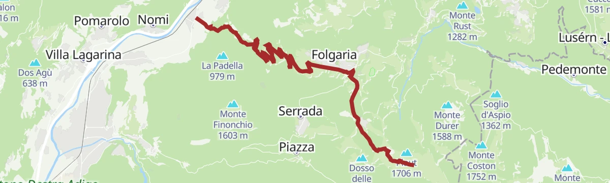 Route map: Passo Coe